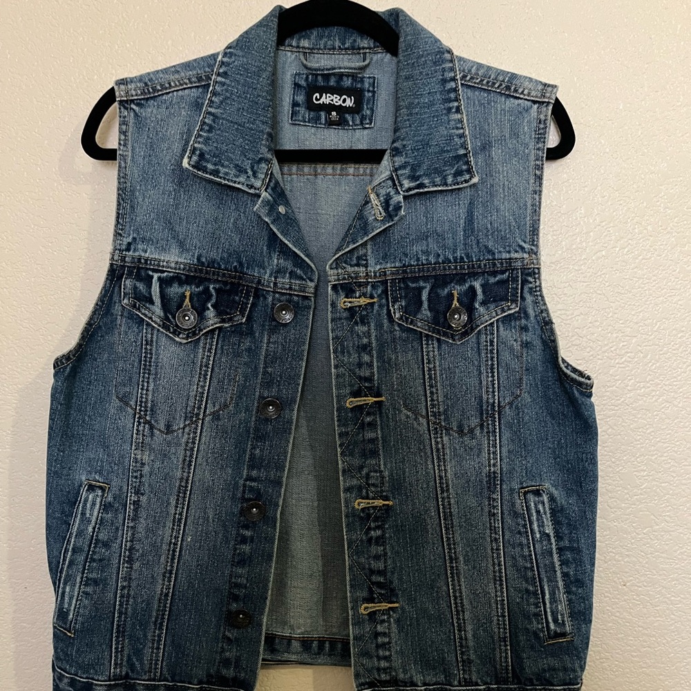 Carbon Blue Denim Vest